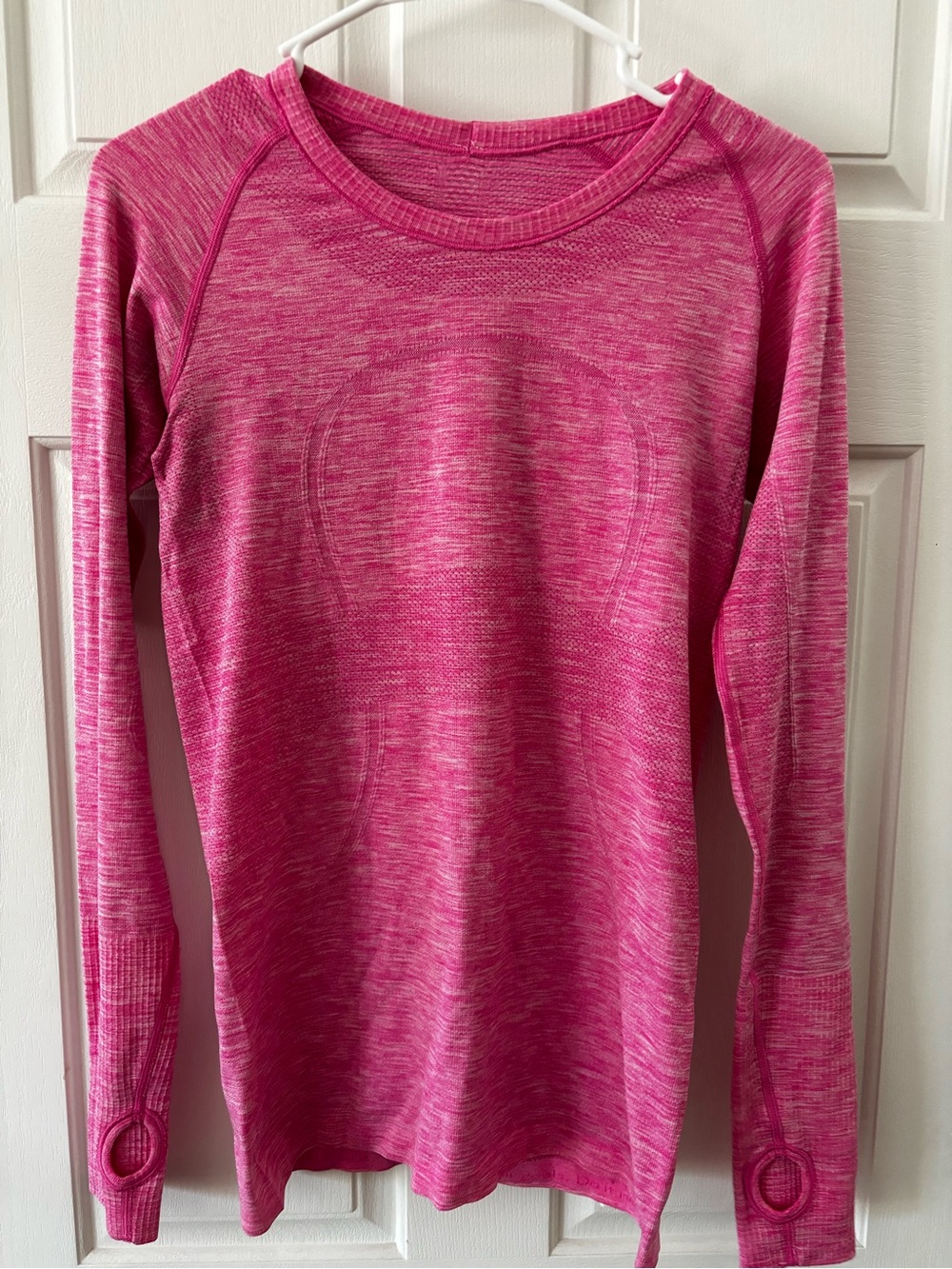lululemon athletica Heathered Pink Swiftly Long Sleeve
